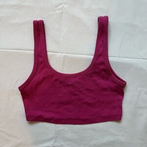 ZARA pink cropped tank top